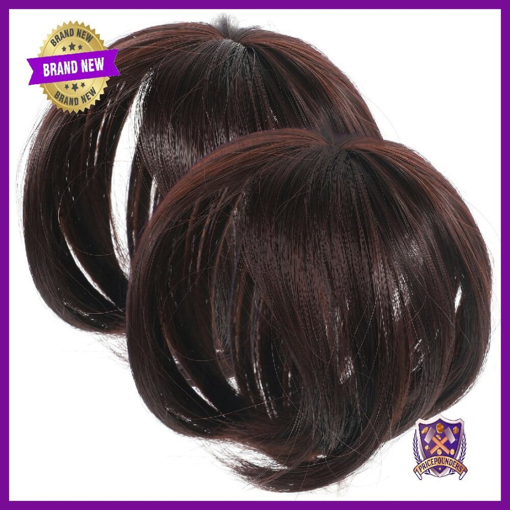 2-Piece Clip-In Hair Toppers for Thinning Hair, Invisible Human Hair